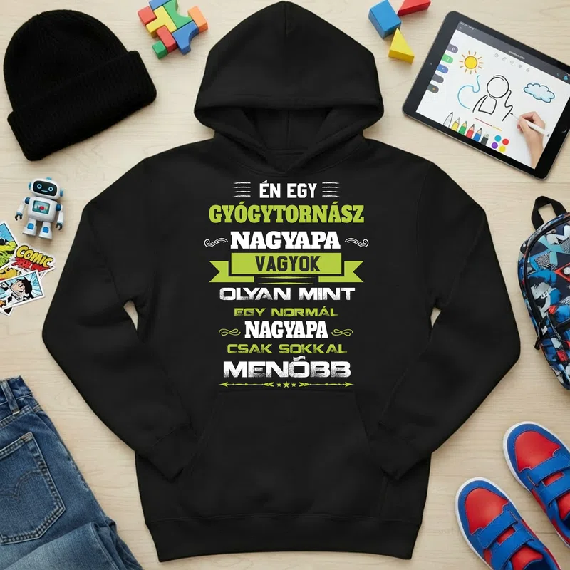 Gyerek kapucnis pulcsi