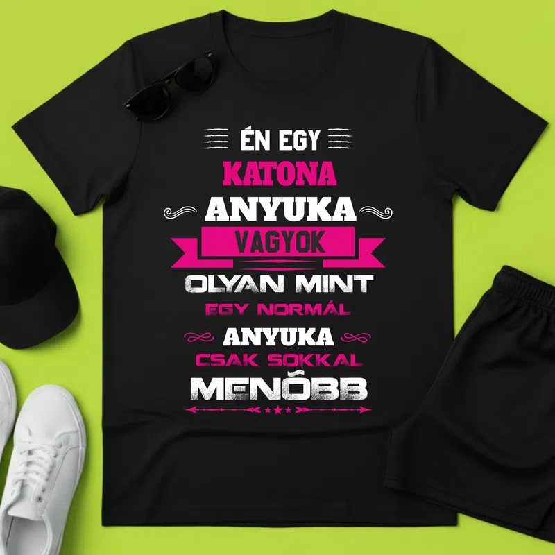 katona Anya Foglalkozások - Férfi póló - Fekete - Foglalkozások - Katona