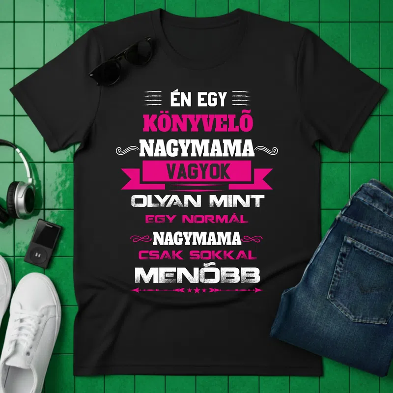 könyvelő Nagymama Foglalkozások - Férfi póló - Fekete - Foglalkozások - Könyvelő