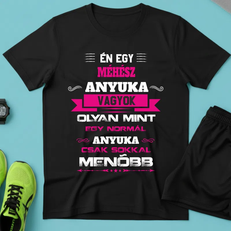 méhész Anya Foglalkozások - Férfi póló - Fekete - Foglalkozások - Méhész