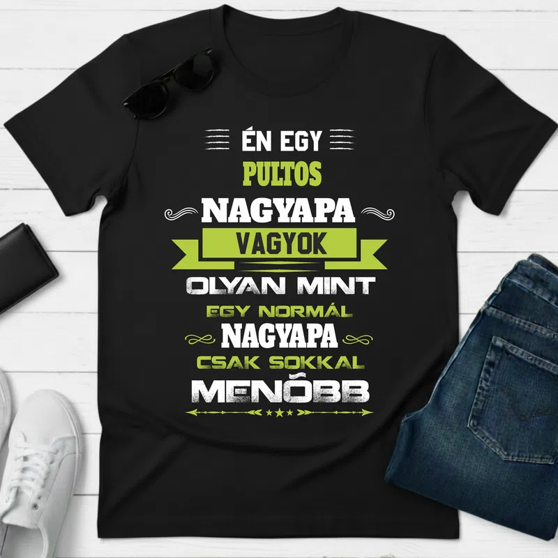 pultos Nagypapa Foglalkozások - Férfi póló - Fekete - Foglalkozások - Pultos