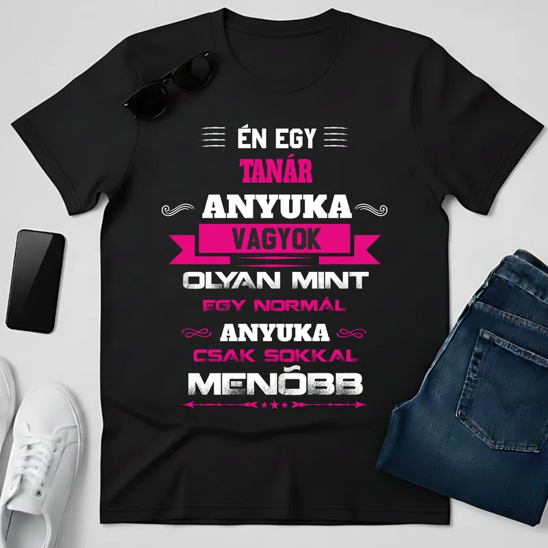 tAnyaár Anya Foglalkozások - Férfi póló - Fekete - Foglalkozások - Tanár