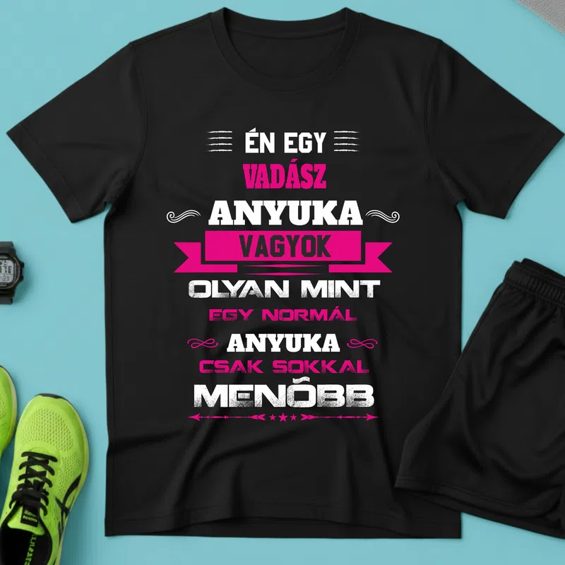 vadász Anya Hobbi - Férfi póló - Fekete - Hobbi - Vadászat