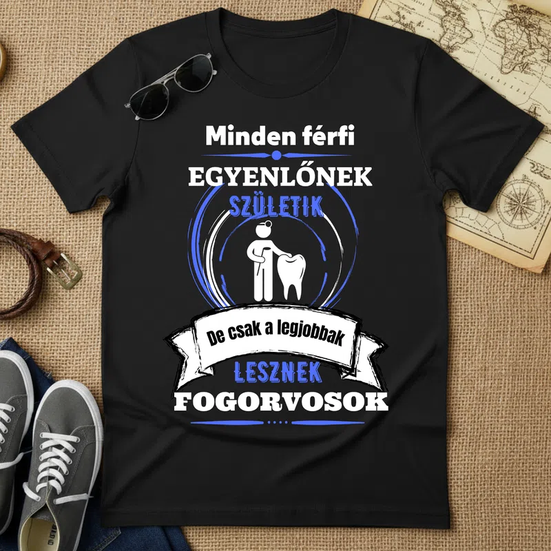 A legjobbak lesznek FOGORVOSOK Foglalkozások - Férfi póló - Fekete - Foglalkozások - Fogorvos