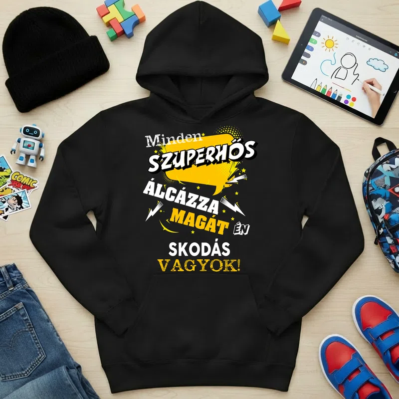 Gyerek kapucnis pulcsi