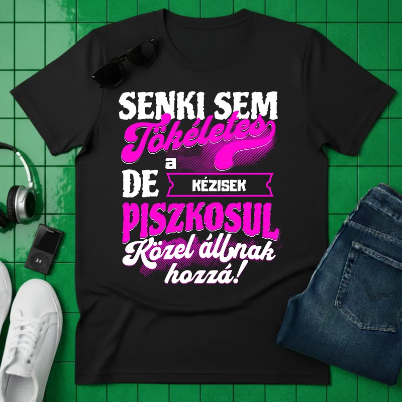 SENKI SEM TÖKÉLETES DE A_AZ KÉZISEK ÁTKOZOTTUL KÖZEL ÁLLNAK HOZZÁ Sport - Férfi póló - Fekete - Sport - Kézilabda