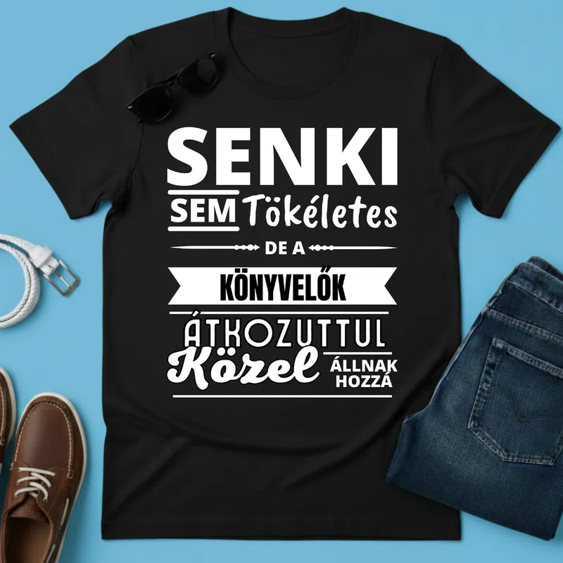 SENKI SEM TÖKÉLETES DE KÖNYVELŐK Foglalkozások - Férfi póló - Fekete - Foglalkozások - Könyvelő