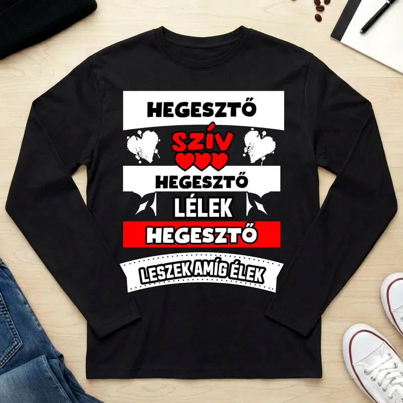 Unisex hosszú ujjú póló