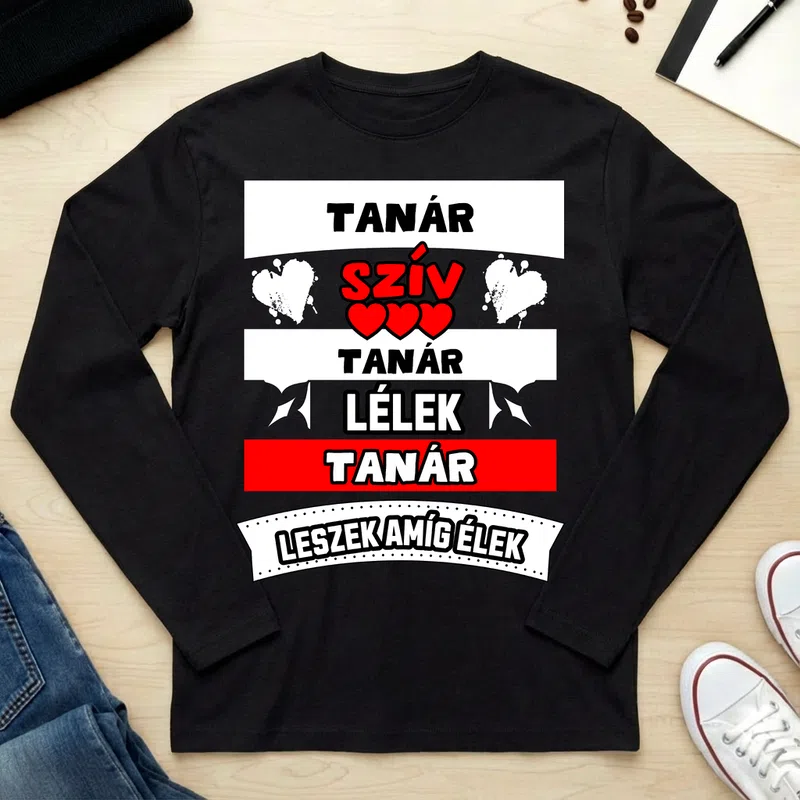 Unisex hosszú ujjú póló