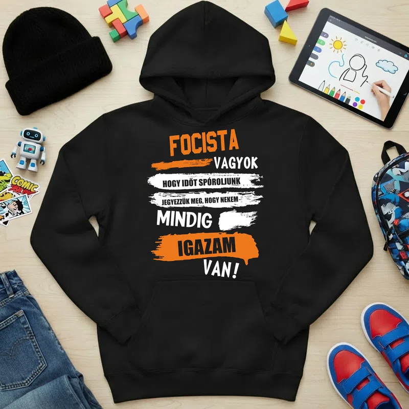 Gyerek kapucnis pulcsi