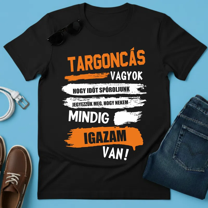 TARGONCÁS VAGYOK - Mindig igazam van Foglalkozások - Férfi póló - Fekete - Foglalkozások - Targoncás