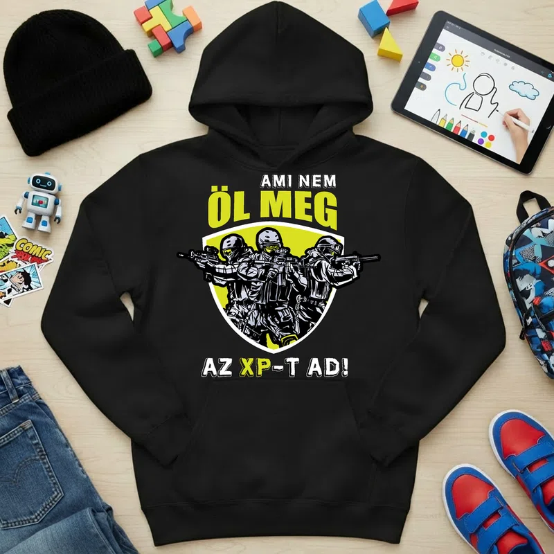 Gyerek kapucnis pulcsi