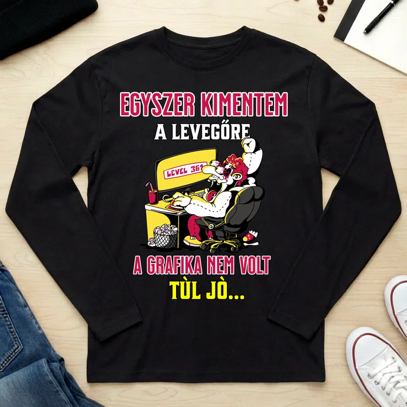 Unisex hosszú ujjú póló