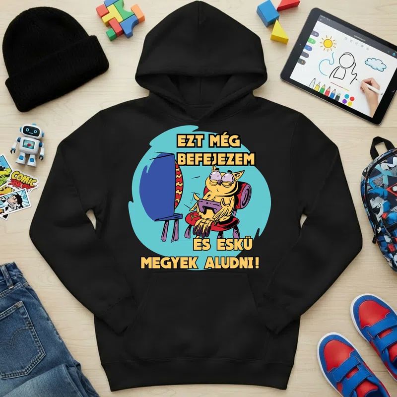 Gyerek kapucnis pulcsi