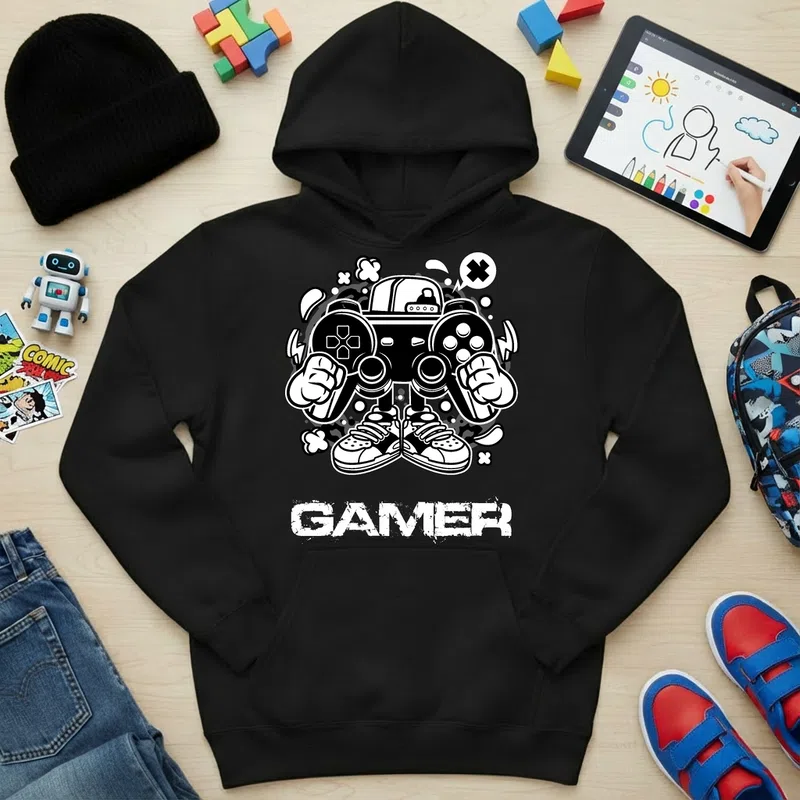 Gyerek kapucnis pulcsi