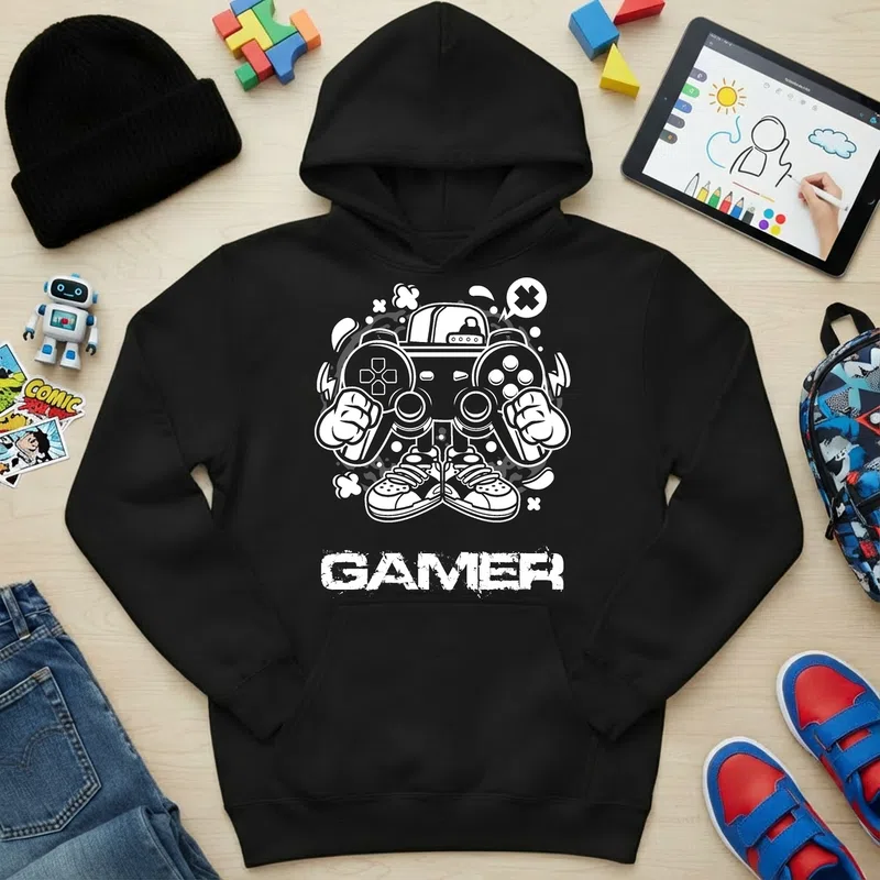 Gyerek kapucnis pulcsi