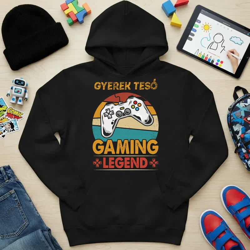 Gyerek kapucnis pulcsi