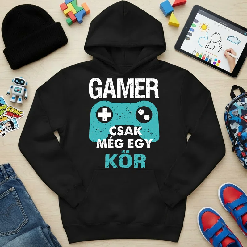 Gyerek kapucnis pulcsi