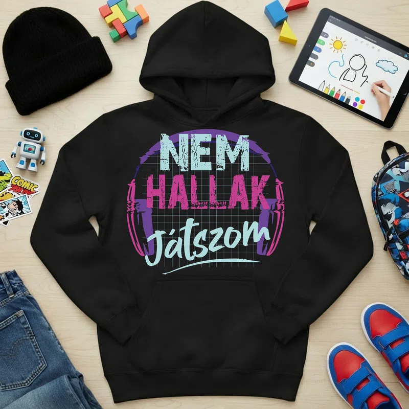 Gyerek kapucnis pulcsi