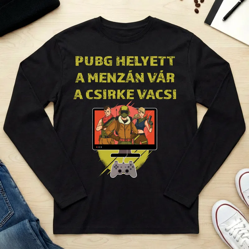 Unisex hosszú ujjú póló