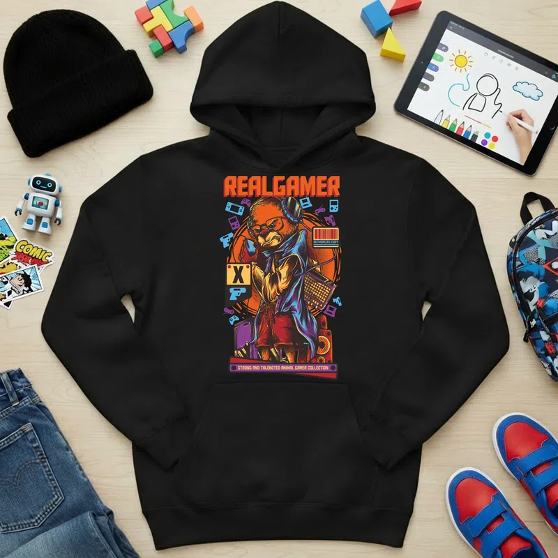 Gyerek kapucnis pulcsi