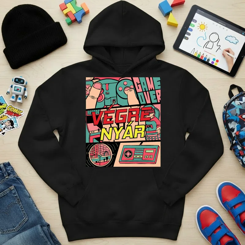 Gyerek kapucnis pulcsi