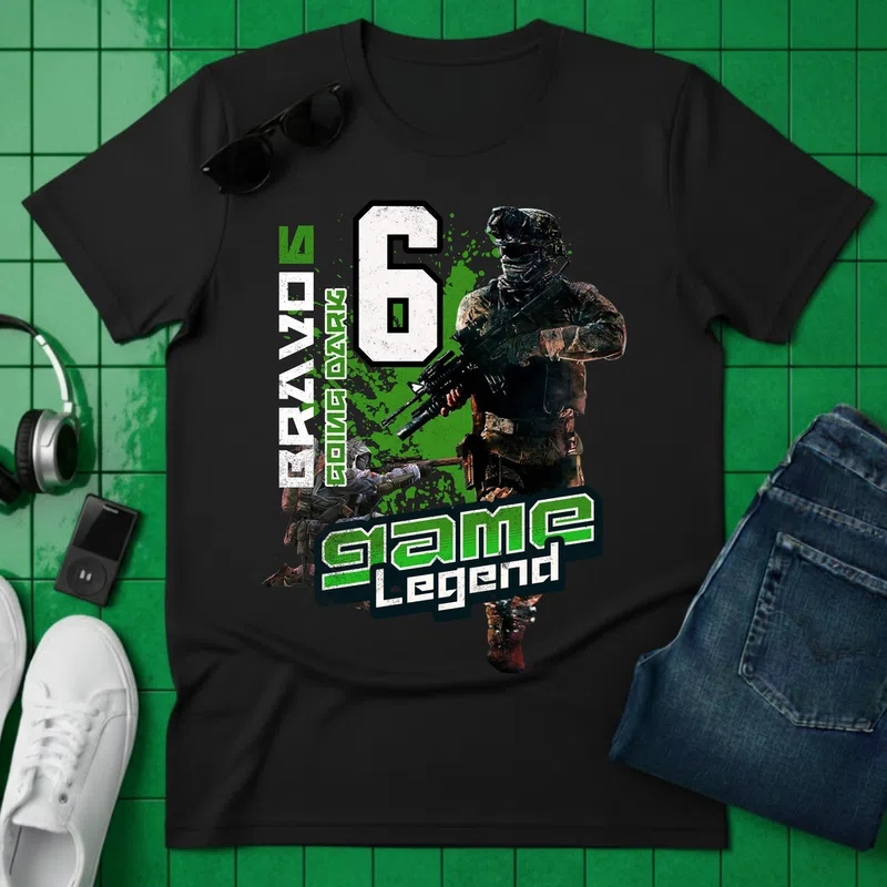 6 Gamer - Férfi póló - Fekete - Gamer - altalanos-gamer