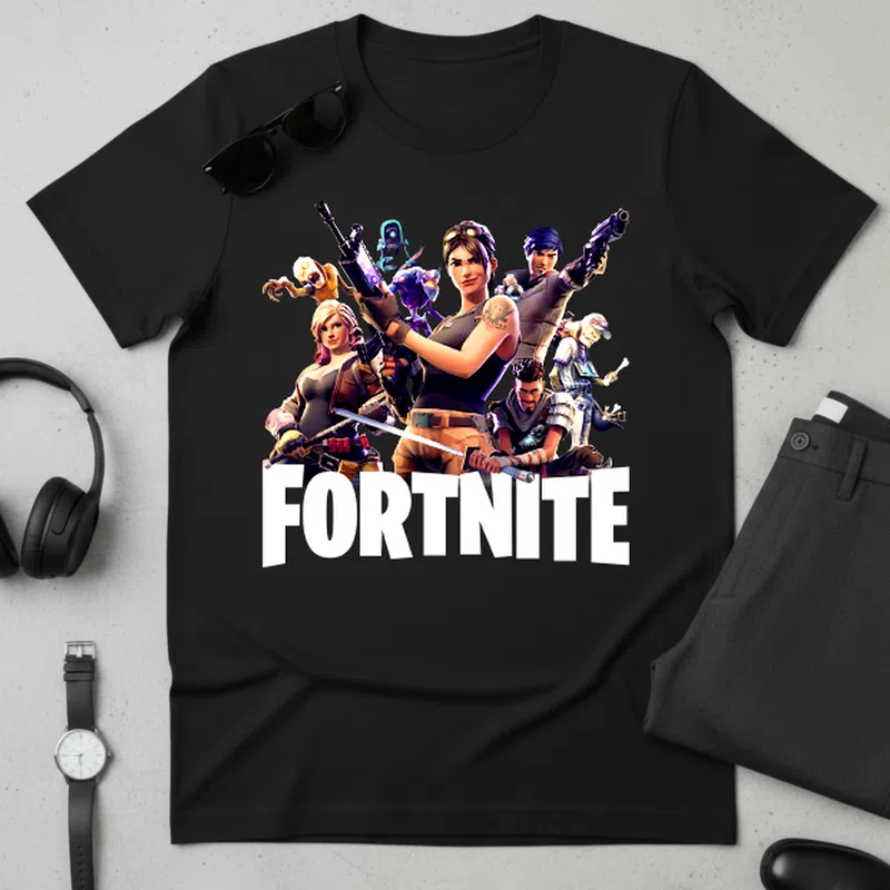 Fortnite (2) Gamer - Férfi póló - Fekete - Gamer - fortnite