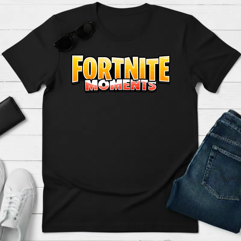 Fortnite Moments (2) Gamer - Férfi póló - Fekete - Gamer - Fortnite