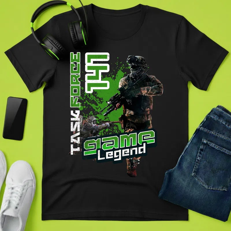 Game Legend Gamer - Férfi póló - Fekete - Gamer - altalanos-gamer