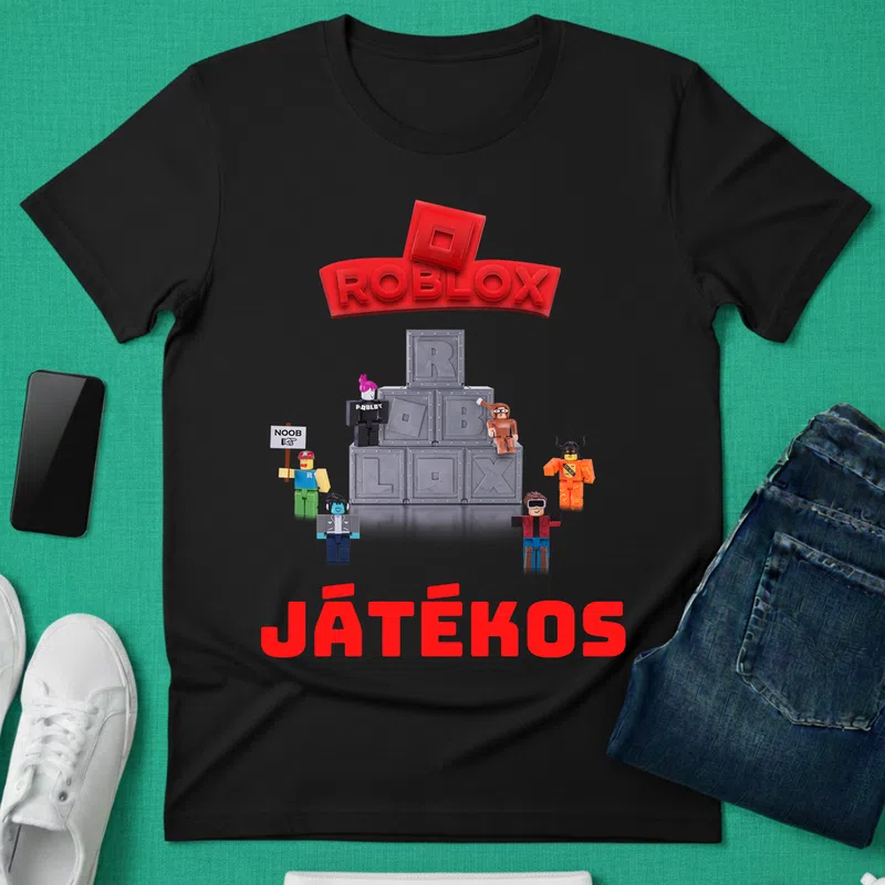 JÁTÉKOS Gamer - Férfi póló - Fekete - Gamer - altalanos-gamer