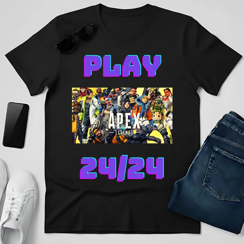 PLAY Gamer - Férfi póló - Fekete - Gamer - Apex