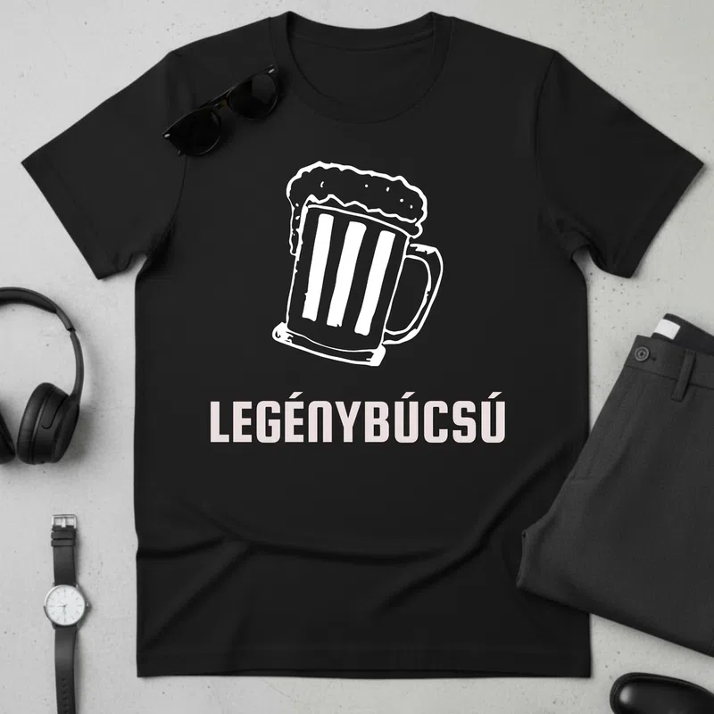 Legénybúcsú Legénybúcsú - Férfi póló - Fekete - Házasság - Legénybúcsú