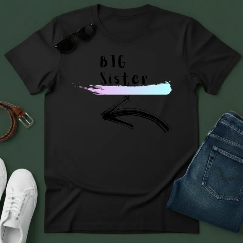 Big sister Karácsonyra - Férfi póló - Fekete - Ünnepek - Karácsonyra