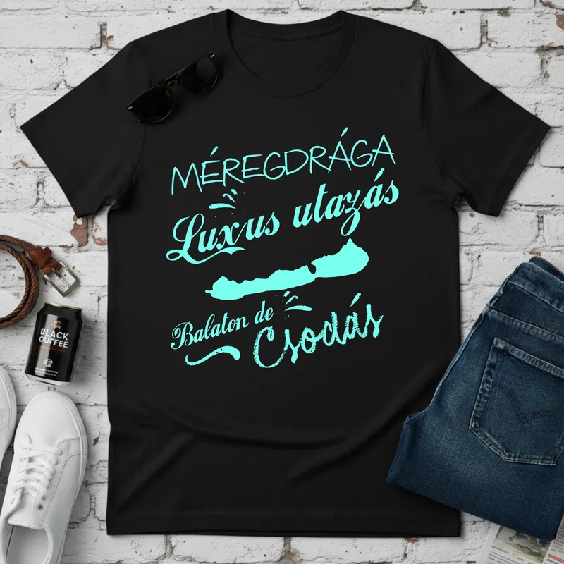 Méregdrága Nyaralás - Férfi póló - Fekete - Földrajzi helyek - Nyaralás