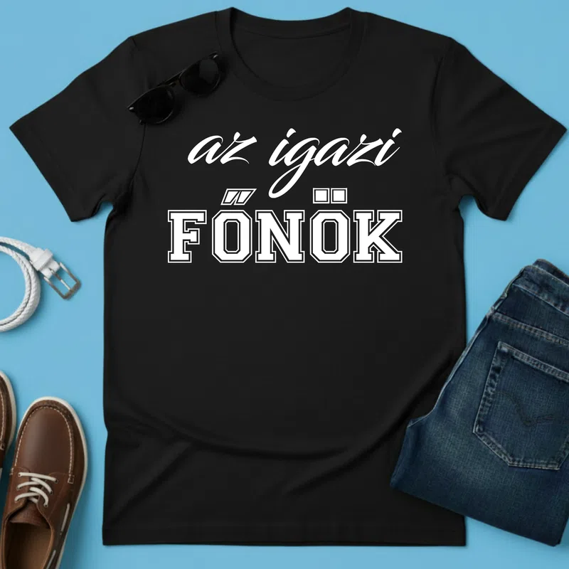 a főnök 22 Szerelmes Páros - Férfi póló - Fekete - Páros - Szerelmes