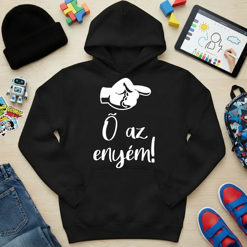 Gyerek kapucnis pulcsi