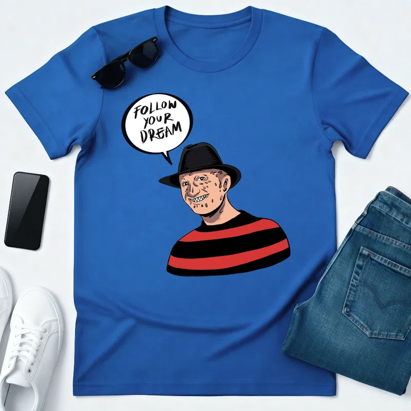 T shirt 1 Halloweenre - Férfi póló - Királykék - Ünnepek - Halloweenre