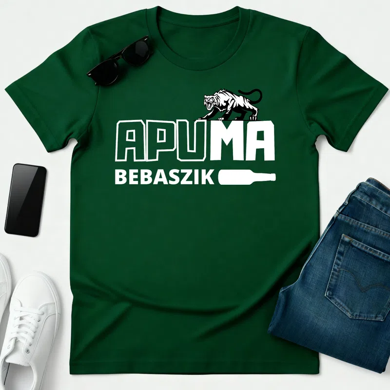 apumav2 - Férfi póló - Erdőzöld - Vicces - Vicces szöveg
