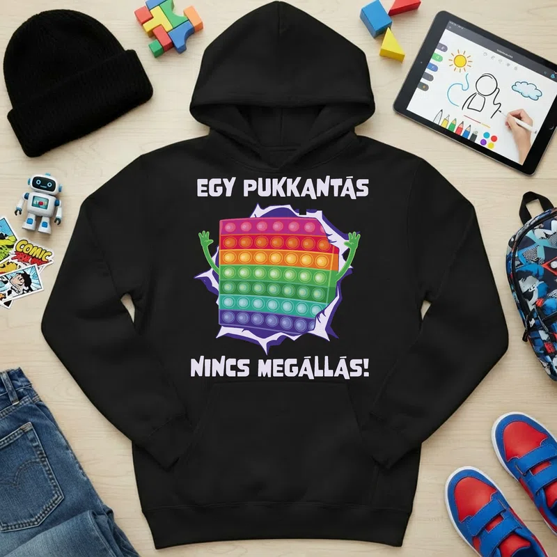 Gyerek kapucnis pulcsi