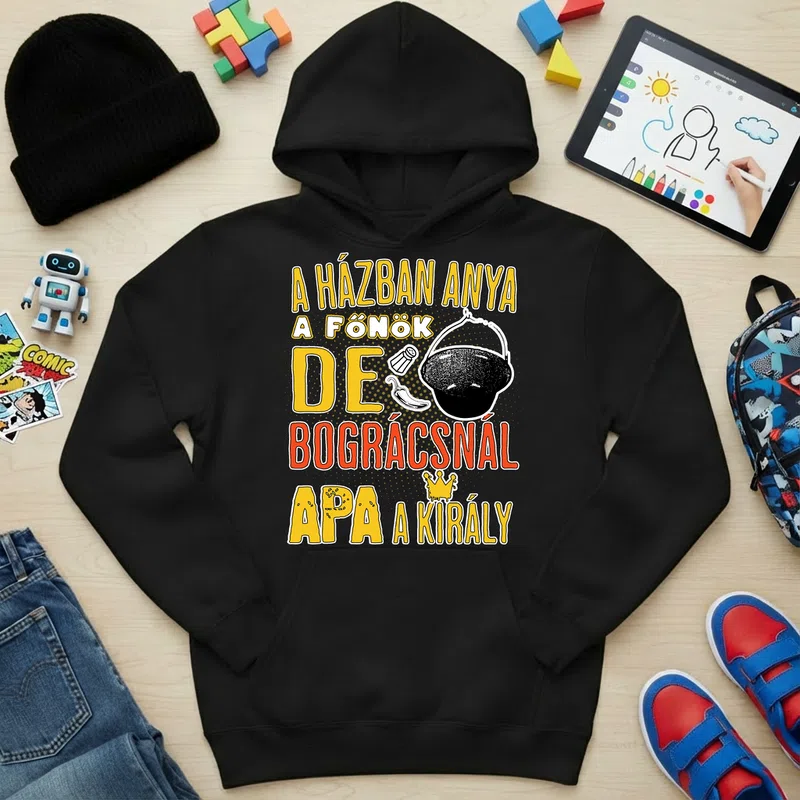 Gyerek kapucnis pulcsi