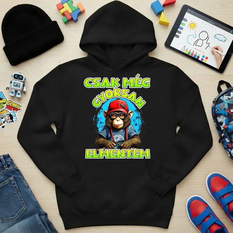 Gyerek kapucnis pulcsi