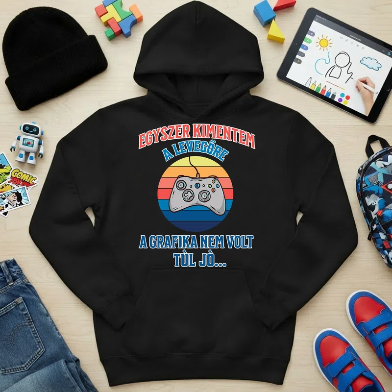 Gyerek kapucnis pulcsi