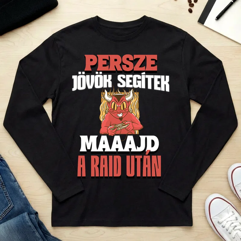 Unisex hosszú ujjú póló