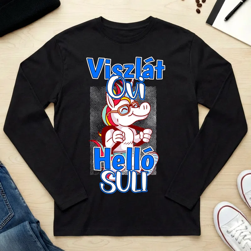 Unisex hosszú ujjú póló