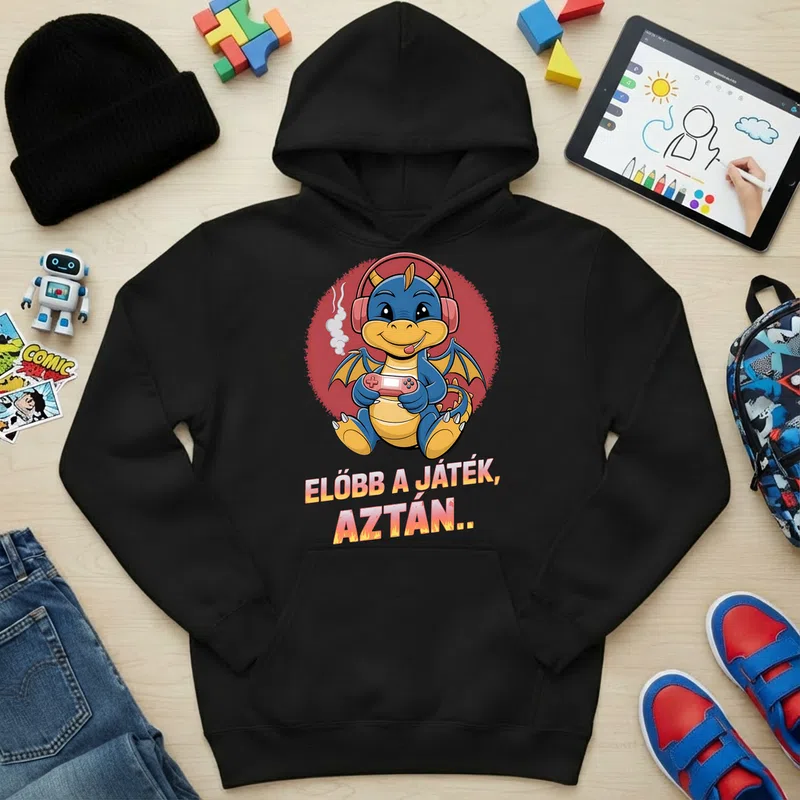 Gyerek kapucnis pulcsi