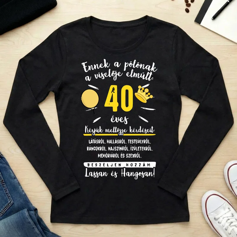 Női hosszú ujjú póló