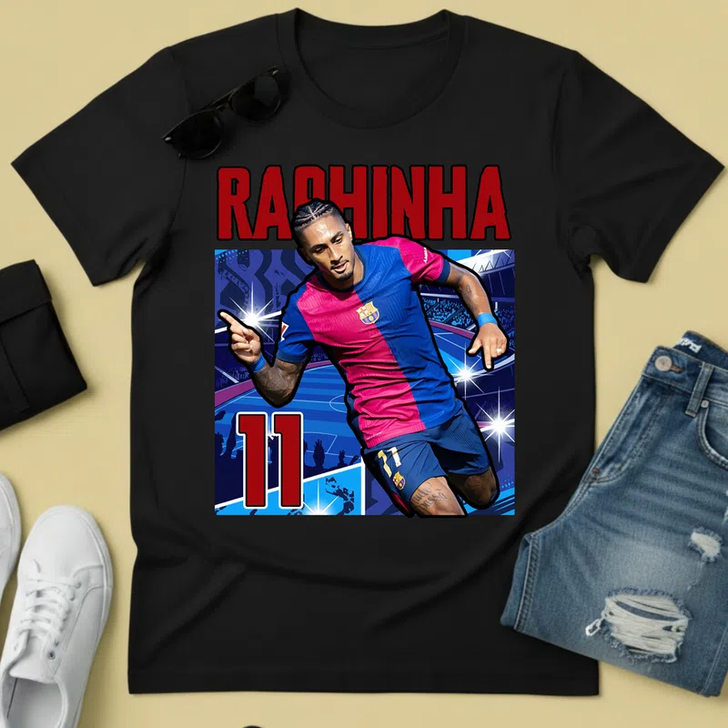 RACHINHA Futball Hős 11 Sport Foci - Férfi póló - Fekete - Sport - Foci