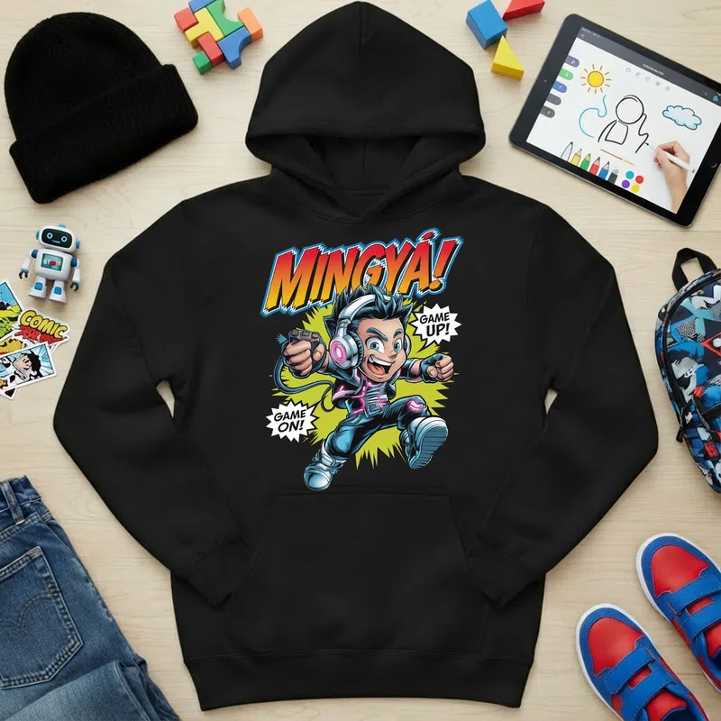 Gyerek kapucnis pulcsi