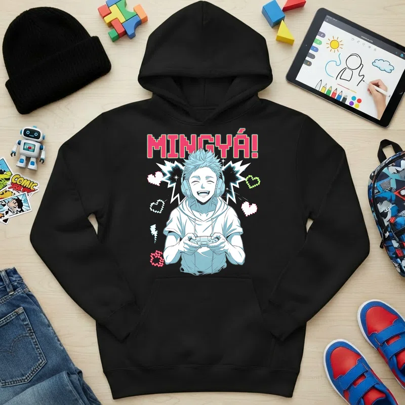 Gyerek kapucnis pulcsi